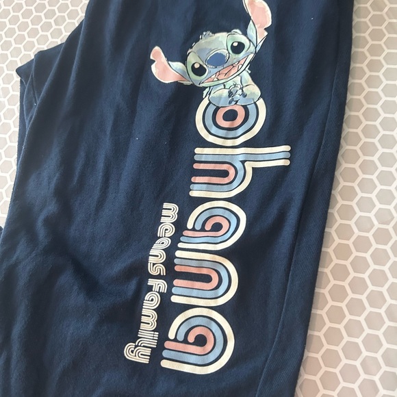 Disney Stitch Navy & Pink PJ Bottoms Size S - Picture 4 of 9